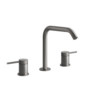 INTRECCIO 3-hole basin group with spout without pop-up waste with GESSI connection hoses GESSI SPA  - 2