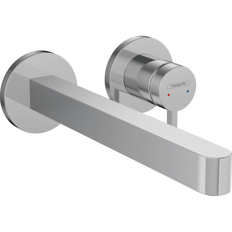 FINORIS Wand-Einhebel-Waschtischmischer mit 22,8 cm langem Hansgrohe Auslauf HANSGROHE - 1