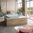 Skyline Hydromassage Bathtub 190x190 h70/78cm Jacuzzi