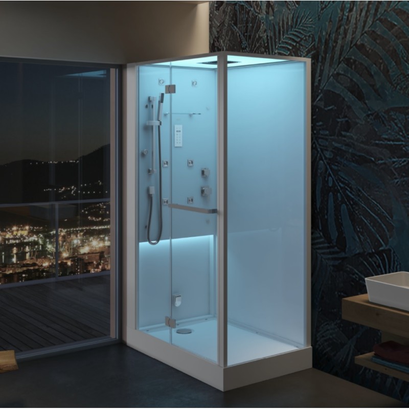 Bali Shower with Turkish Bath 120x80 h220cm SX-DX Jacuzzi