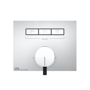 HI-FI Mixer Parti esterne per miscelatore Monocomando tre funzioni simultanee,con pulsanti ON-OFF GESSI GESSI SPA  - 2