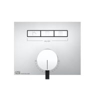 HI-FI Mixer Parti esterne per miscelatore Monocomando tre funzioni simultanee,con pulsanti ON-OFF GESSI GESSI SPA  - 2
