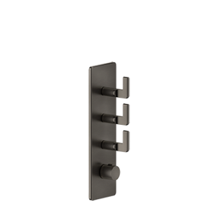 INCISO WELLNESS Partie extérieure Mitigeur thermostatique mural haut débit 2 sorties GESSI indépendantes GESSI SPA  - 2