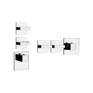 RETTANGOLO WELLNESS Parte esterna Miscelatore termostatico alta portata a parete 2 uscite indipendenti GESSI GESSI SPA  - 2