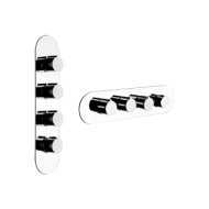 TONDO WELLNESS Externes Teil Wandmontierter Thermostatmischer mit hohem Durchfluss 3 unabhängige GESSI-Ausgänge GESSI SPA  - 2