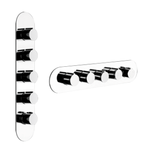 TONDO WELLNESS External part Wall mounted high flow thermostatic mixer 4 independent GESSI outlets GESSI SPA  - 2