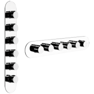 TONDO WELLNESS Externes Teil Wandmontierter Thermostatmischer mit hohem Durchfluss 5 unabhängige GESSI-Ausgänge GESSI SPA  - 2