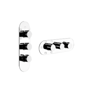 TONDO WELLNESS Externes Teil Wandmontierter Thermostatmischer mit hohem Durchfluss 5 Ausgänge Einzelauswahl GESSI GESSI SPA  - 2