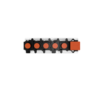 HI-FI Linear Einbauteil für Vierfunktions-Thermostatmischer, mit 3/4" GESSI-Anschlüssen GESSI SPA  - 1