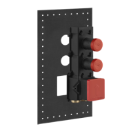 GESSI316 WELLNESS Partie encastrée Mitigeur thermostatique gros débit 2 sorties GESSI indépendantes GESSI SPA  - 1