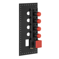 GESSI316 WELLNESS Partie encastrée Mitigeur thermostatique gros débit 4 sorties GESSI indépendantes GESSI SPA  - 1