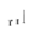 RING 3-hole bath group with diverter, 1,5m flexible hose and GESSI anti-lime hand shower GESSI SPA  - 2