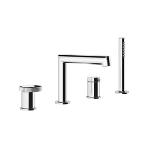 ANELLO Gruppo Bordo Vasca 4 fori con bocca di erogazione, deviatore, flessibile 1,5m e doccetta anticalcare GESSI GESSI SPA  - 2