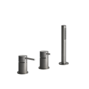 BATH316 Gruppo Bordo Vasca 3 fori con deviatore, flessibile 1,5m e doccetta anticalcare GESSI GESSI SPA  - 2
