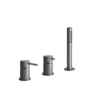 Groupe bord de bain 3 trous BATH316 avec inverseur, flexible 1,5m et douchette anticalcaire GESSI GESSI SPA  - 2