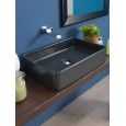 WASHBASIN MINIWASH 75X40 COUNTERTOP BLACK  S - Ceramica Flaminia MWL75NER CERAMICA FLAMINIA - 1