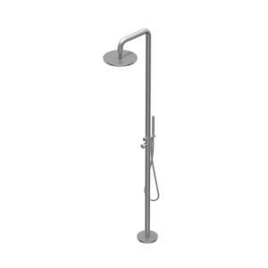 Diameter35 Inox Concrete Ritmonio floor standing shower column