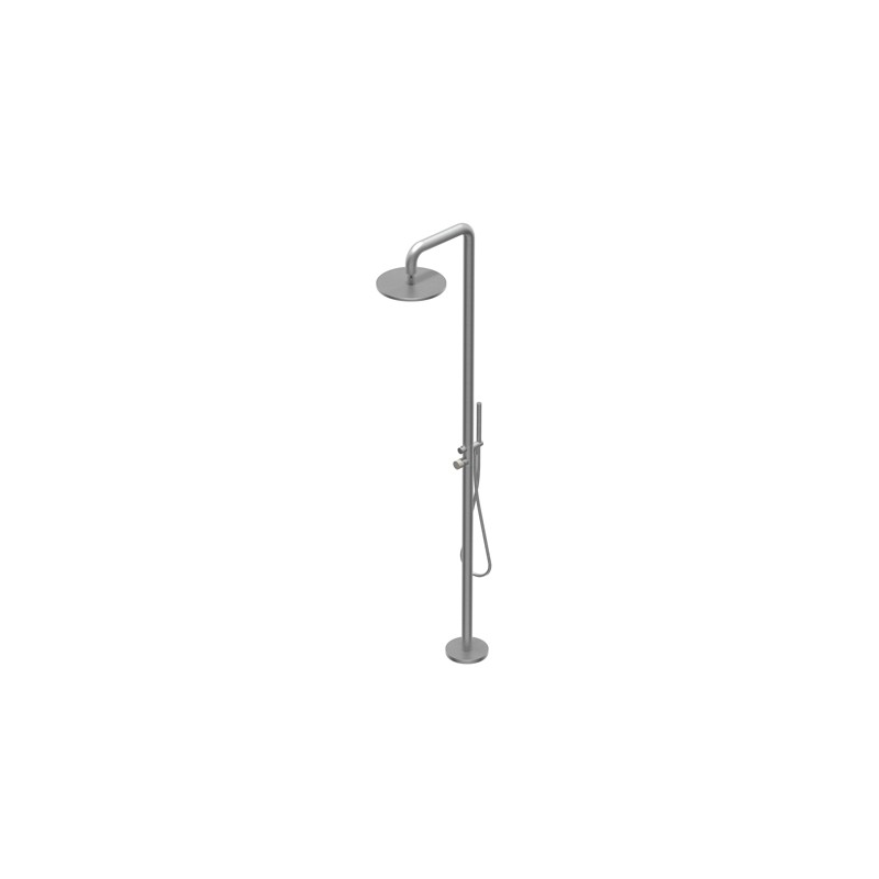 Diameter35 Inox Concrete Ritmonio floor standing shower column