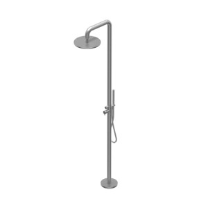 Diameter35 Inox Ritmonio floor standing shower column