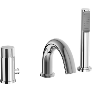 JO Deck mounted bath mixer with diverter Chrome - Paffoni JO 040L CR RUBINETTERIA PAFFONI - 1