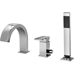 ELLE Deck mounted bath mixer with diverter Chrome - Paffoni EL 040 CR RUBINETTERIA PAFFONI - 1