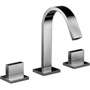 LEVEL 3-hole basin mixer Chrome - Paffoni LEP 053 CR RUBINETTERIA PAFFONI - 1