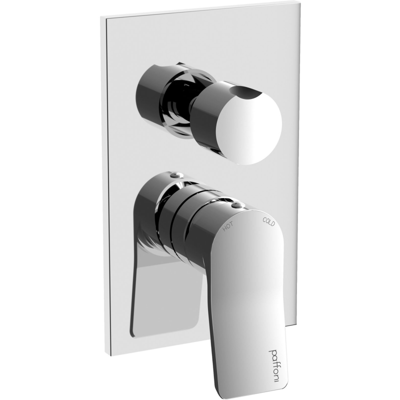 TILT Built-in shower mixer (2 outlets) Chrome - Paffoni TI 018 CR RUBINETTERIA PAFFONI - 1