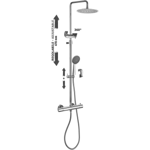 copy of Colonna doccia regolabile NEW MINI MASTER Cromo -  Paffoni ZCOL 599 NEW MINI MASTER RUBINETTERIA PAFFONI - 1