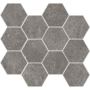 LITHOPS GREY NAT MOSAIK HEX 30X28 - APARICI APARICI CERAMICA - 1