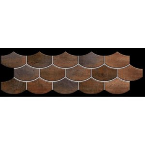 NANOCORTEN COPPER LAPPATO MOSAICO FLAKE 14,73X44,63 - Apavisa APAVISA - 1