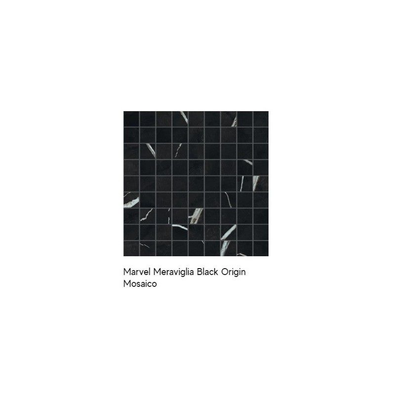 MARVEL MERAVIGLIA BLACK ORIGIN MOSAIQUE 30X30 - ATLAS CONCORDE AJQC CERAMICHE ATLAS CONCORDE - 1