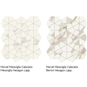 MARVEL MERAVIGLIA CALACATTA BERNINI HEXAGON LAPPATO 40,3X46,6 - ATLAS CONCORDE AJQZ CERAMICHE ATLAS CONCORDE - 1