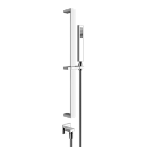 RETTANGOLO SHOWER Asta saliscendi con presa acqua, doccetta anticalcare e flessibile 1,5m GESSI