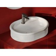 Countertop Washbasin White glossy BRERA 60x45 h15,5 Artceram ARTCERAM - 4