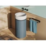 Mobile tondo 40 h72 per lavabi appoggio con piletta cromo filettata inclusa OPERA Artceram ARTCERAM - 1