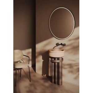 3 metal tube structure for countertop washbasins with threaded chrome waste included CHURCH Artceram ARTCERAM - 3