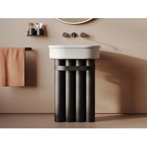 Struttura 4 tubi in metallo per lavabi appoggio con piletta cromo filettata inclusa CHURCH Artceram ARTCERAM - 3