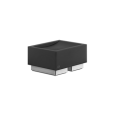 RETTANGOLO ACCESSOIRES GESSI schwarze freistehende Seifenschale