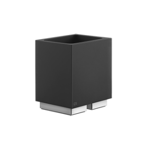 RETTANGOLO ACCESSORIES Bicchiere d'appoggio nero GESSI