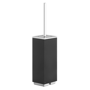 RETTANGOLO ACCESSORIES GESSI black freestanding toilet brush holder