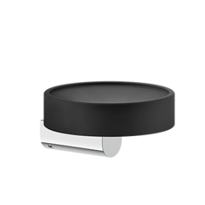 RILIEVO ACCESSORIES GESSI black wall mounted soap dish