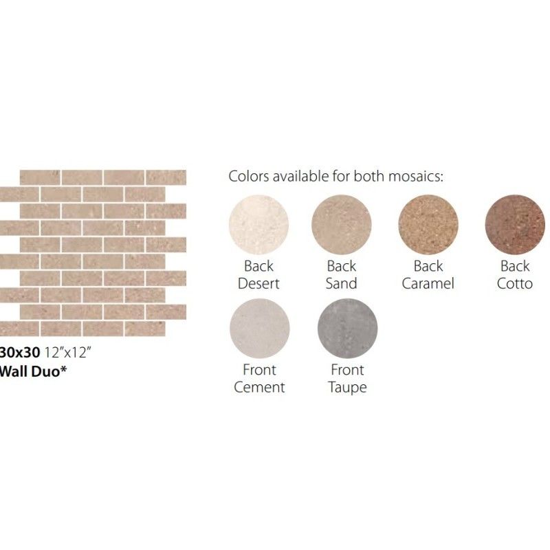 WALL DUO 30X30 BACK CARAMEL - CERAMICA SANT'AGOSTINO CSAWDBCA30 CERAMICA SANT'AGOSTINO - 1