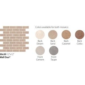 WALL DUO 30X30 BACK COTTO - CERAMICA SANT'AGOSTINO CSAWDBCO30 CERAMICA SANT'AGOSTINO - 1