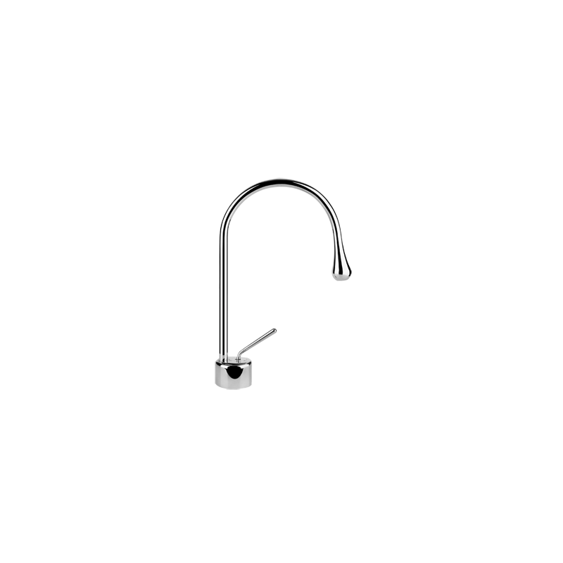 GOCCIA Mitigeur lavabo bec court sans vidage avec flexibles de raccordement GESSI