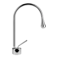 GOCCIA Miscelatore Lavabo bocca corta senza scarico con flessibili di collegamento GESSI