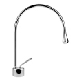 GOCCIA Medium spout basin mixer without waste with GESSI connection hoses