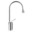 GOCCIA Medium short spout basin mixer without waste with GESSI connection hoses