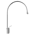 GOCCIA Miscelatore Lavabo medio bocca lunga senza scarico con flessibili di collegamento GESSI