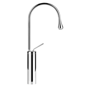 GOCCIA Miscelatore Lavabo alto bocca corta senza scarico con flessibili di collegamento GESSI
