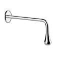 GOCCIA Wall-mounted washbasin spout medium spout. To be completed with GESSI remote control